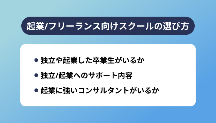 起業・フリーランス向けプログラミングスクールの選び方