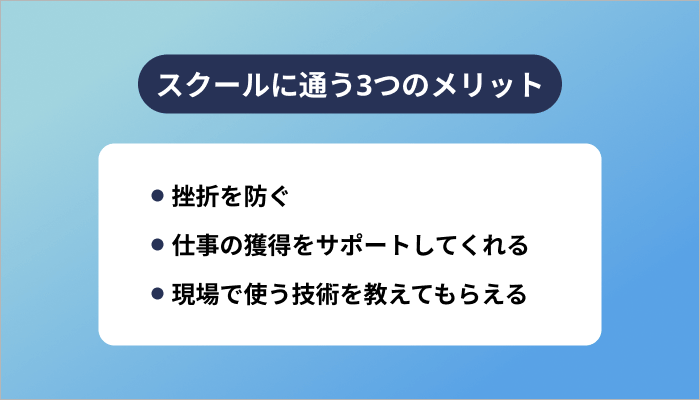 スクールでWebデザインを習う3つのメリット