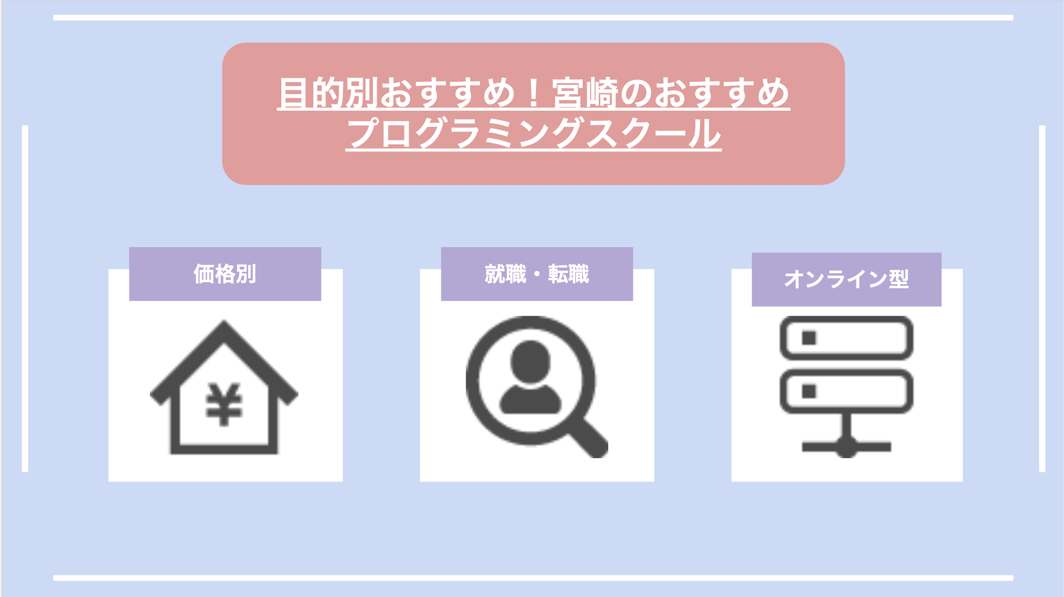 目的別おすすめ!宮崎のおすすめプログラミングスクール