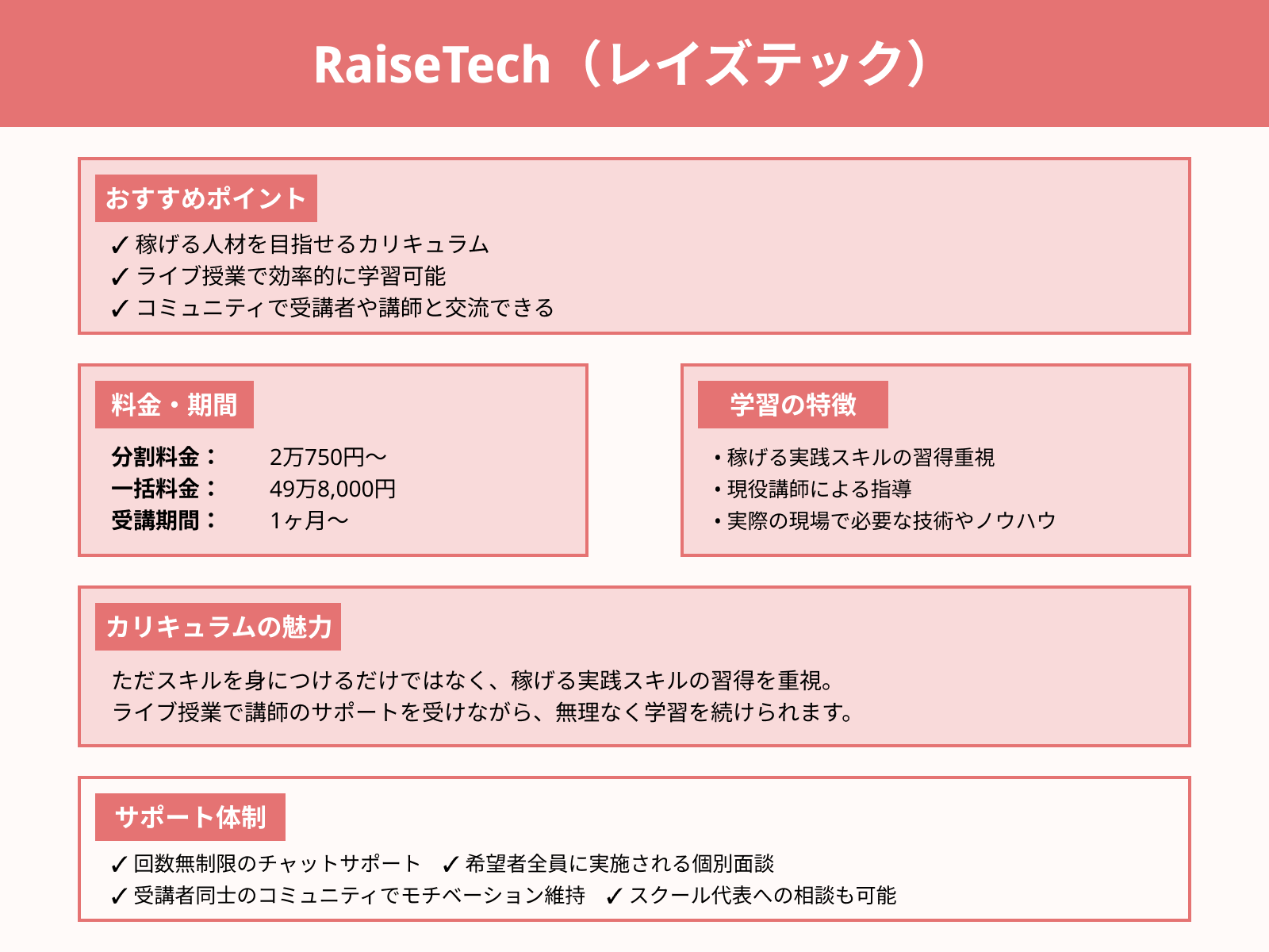 RaiseTech(レイズテック)_Webデザイン