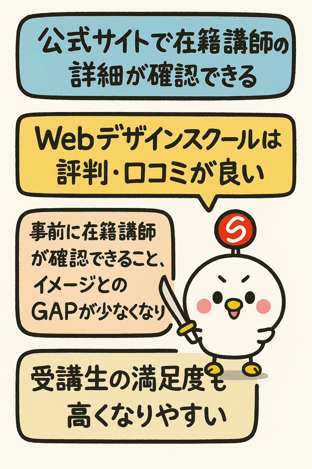 公式サイトに在籍講師の詳細が明記されている