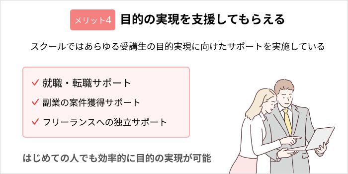 プログラミングのメリット：目的の実現を支援してもらえる